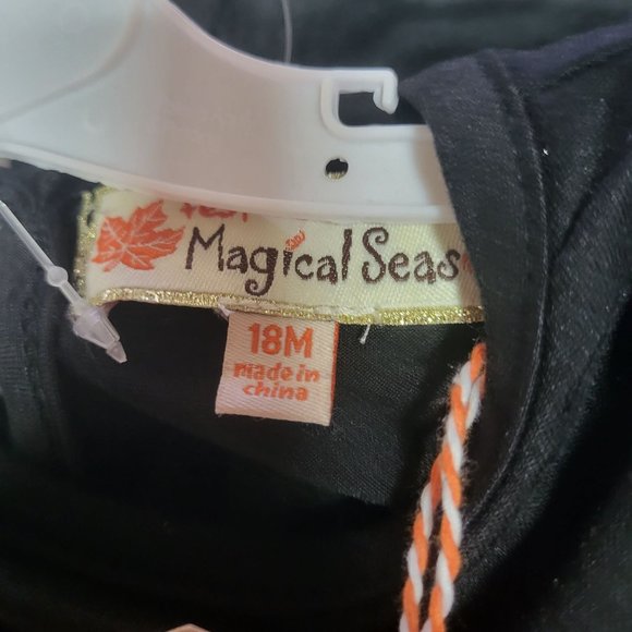 New Toddler Halloween Outfit Long Sleeve Black Dress Shirt Unicorn 24 Months - Picture 8 of 10